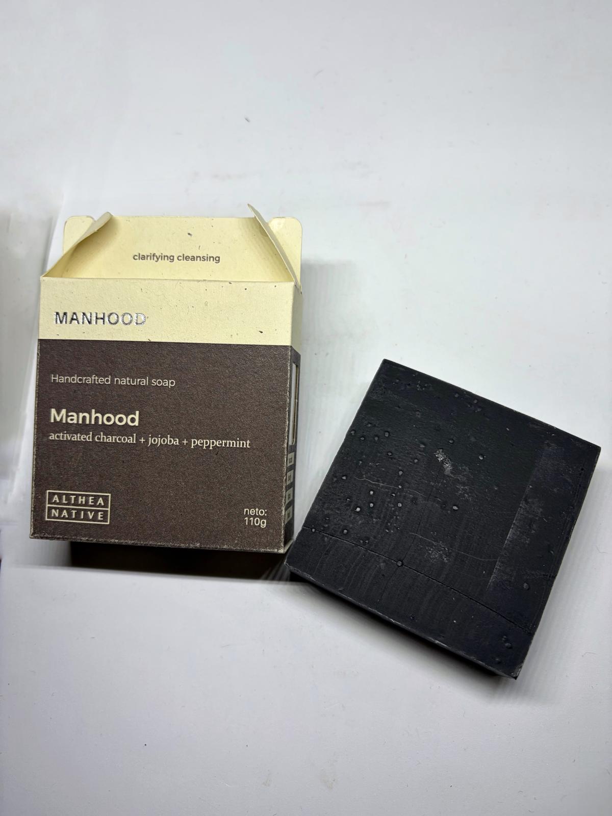 Althea Native Natural Soap With Activated Charcoal, Jojoba Oil And Peppermint