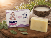 Kozica Handmade Natural Baby Soap with Goat Milk and Sage for sensitive skin