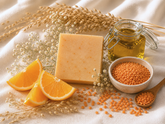 Seka Natural Vegan Handmade Soap with Orange & Red Lentils